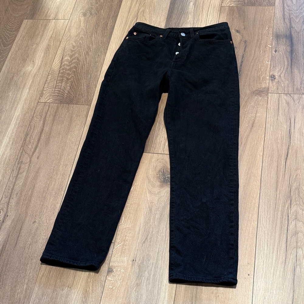 Levi's Black Straight Leg Jeans